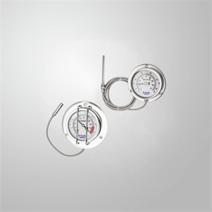 Gas-actuated thermometers