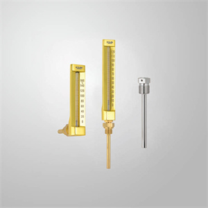 Machine glass thermometer