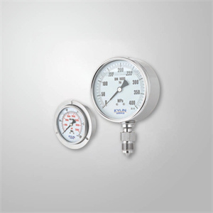Stainless steel bourdon tube pressure gauges