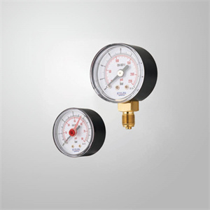 Copper alloy bourdon tube pressure gauges